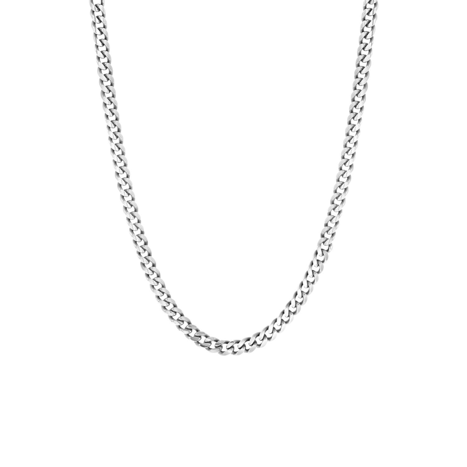 LUCARDI Gliederkette Halskette - 925 Silber - Silber - Herren