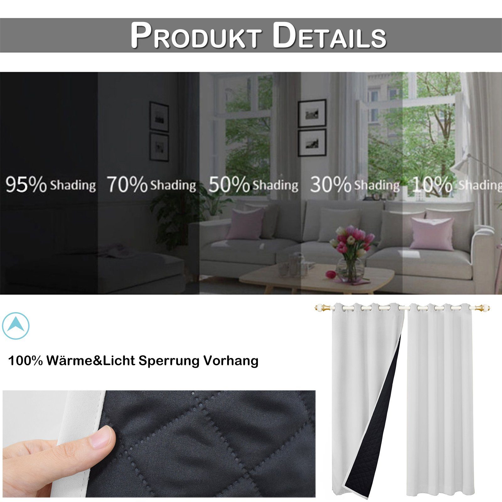 BTTO V&G Türvorhang Trennwandvorhang 1 Panels günstig online kaufen