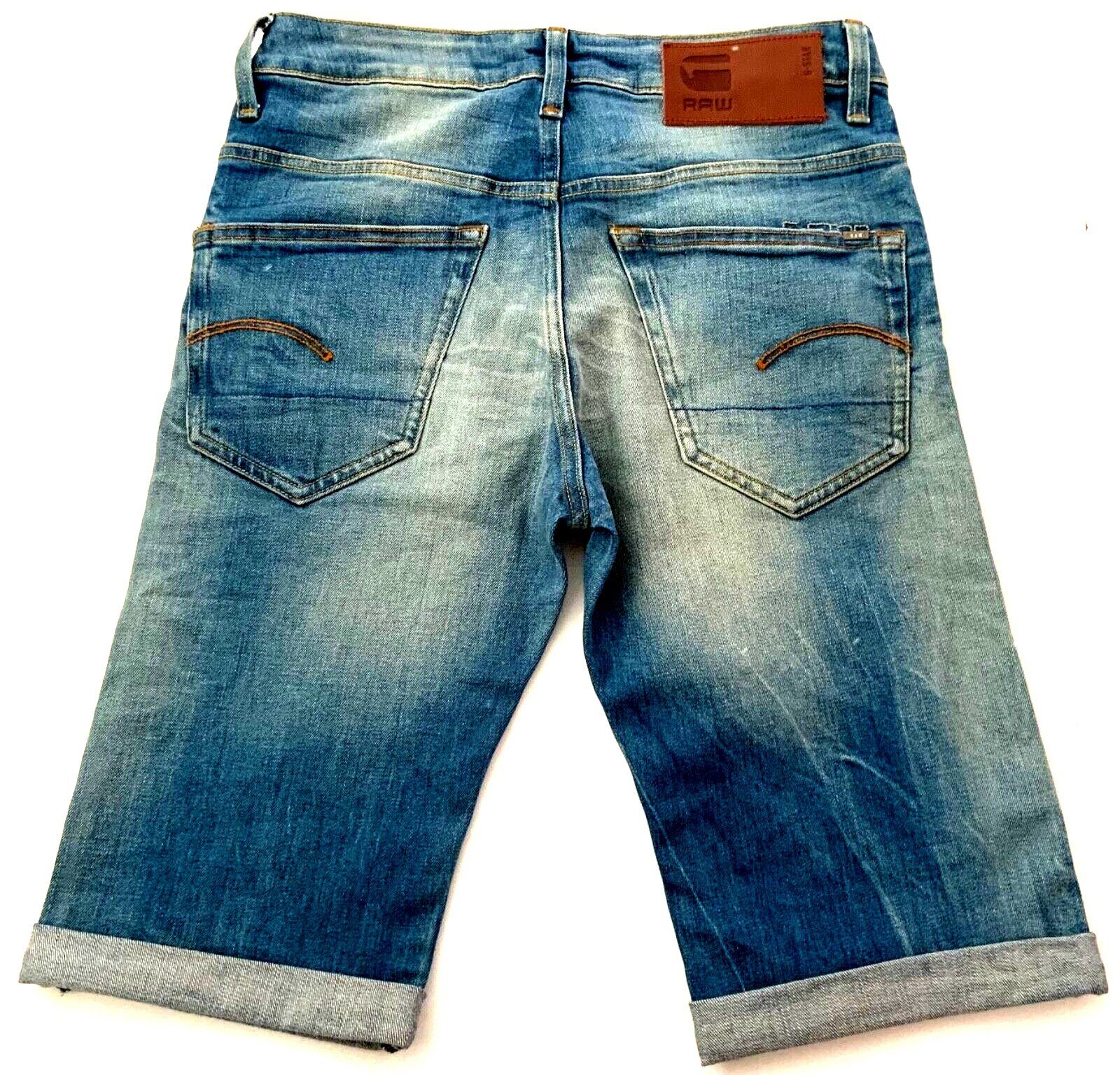 G-STAR Jeansshorts G-Star Herren Jean Shorts, G-Star Raw 3301 Straight Jeans Short