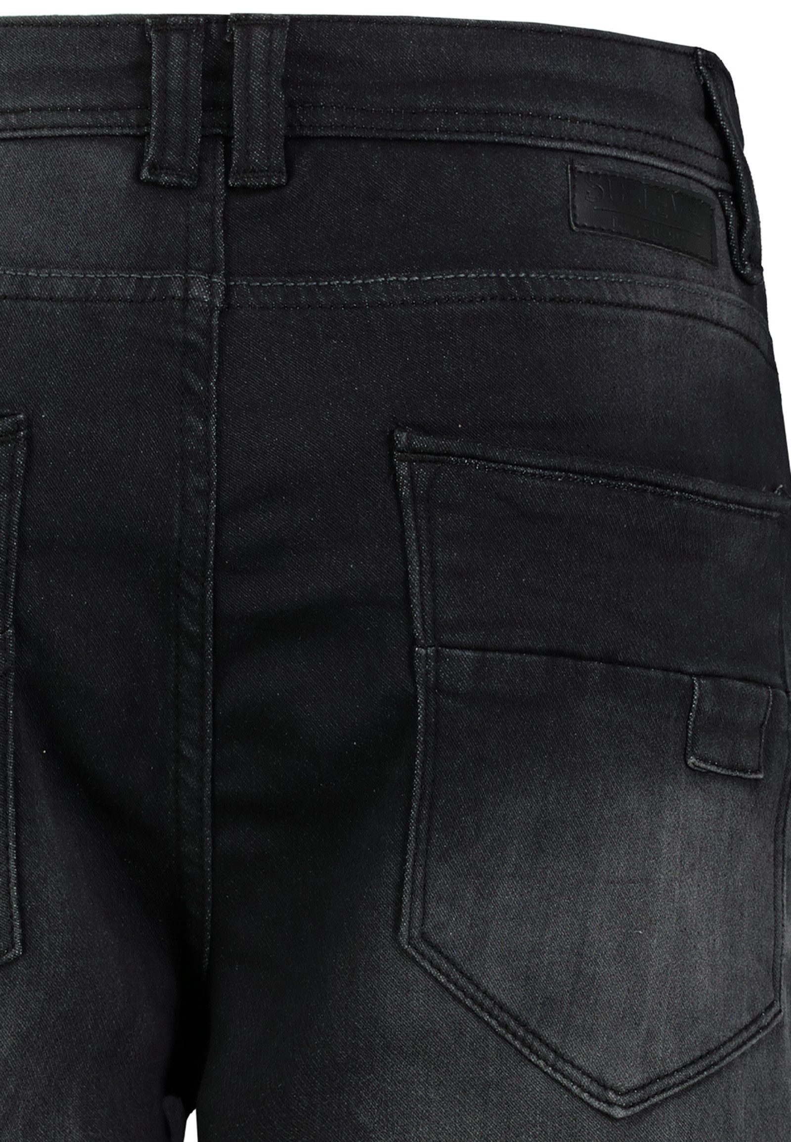 SUBLEVEL Jeansshorts Bequemer Schnitt Umschlag Klassischer für Herren (1-tlg) Baumwolle Normal Fit Einfarbig atmungsaktiv Reißverschluss – Bild 5 von 5