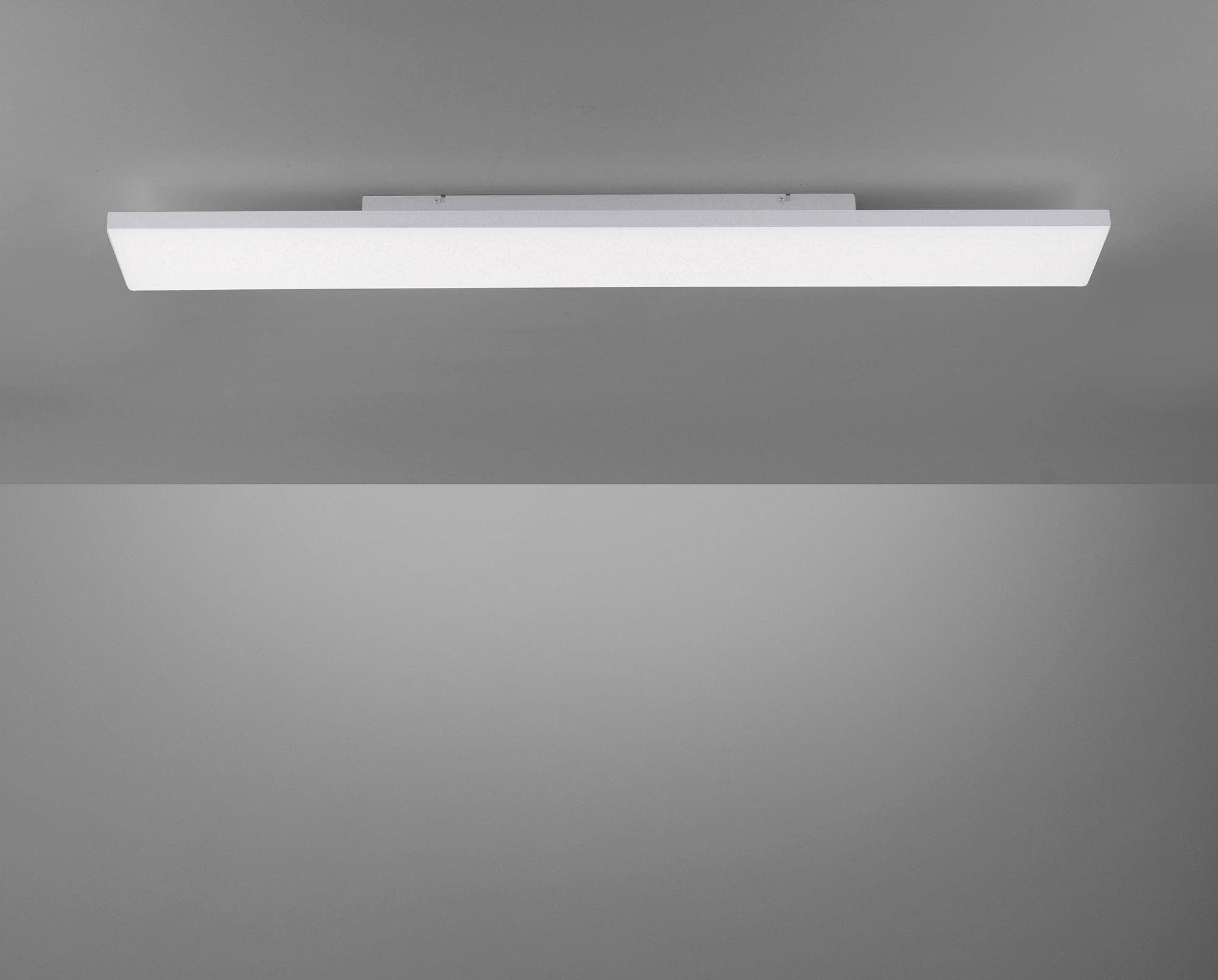 Paul Neuhaus Deckenleuchte FRAMELESS, Warmweiß, integriert, über LED mehrere Tageslichtweiß, Dimmbar Neutralweiß, Dimmfunktion, Farbtemperaturregelung, Memoryfunktion, rahmenlos, Helligkeitsstufen, fest Funkfernbedienung