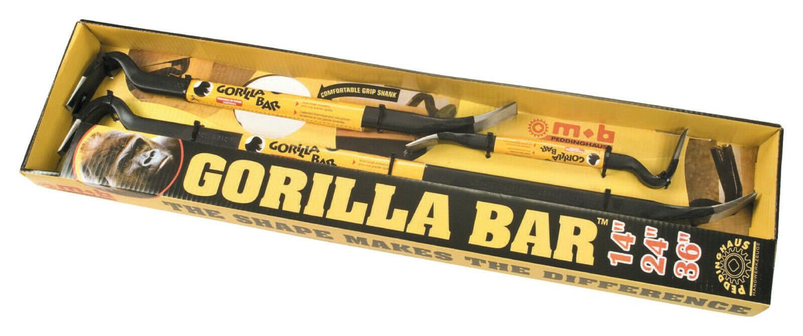 Gorilla Brechstange Peddinghaus Nageleisen Gorilla Bar Set 350 600 900 mm ( günstig online kaufen