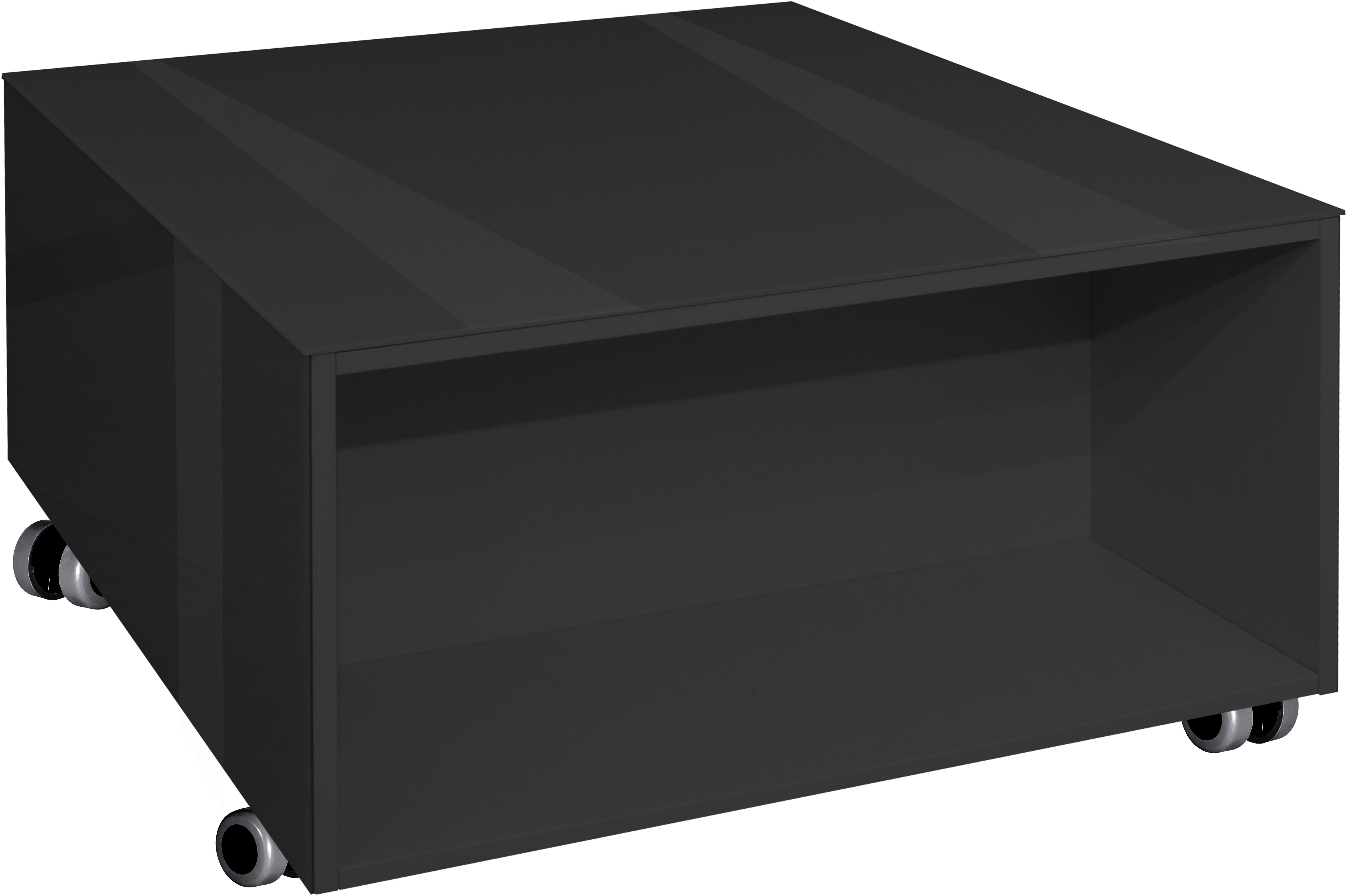 Mäusbacher Couchtisch Nova, Couchtisch auf Rollen BHT 75/42/75 cm mit 1 Schublade, 1 offenes Fach