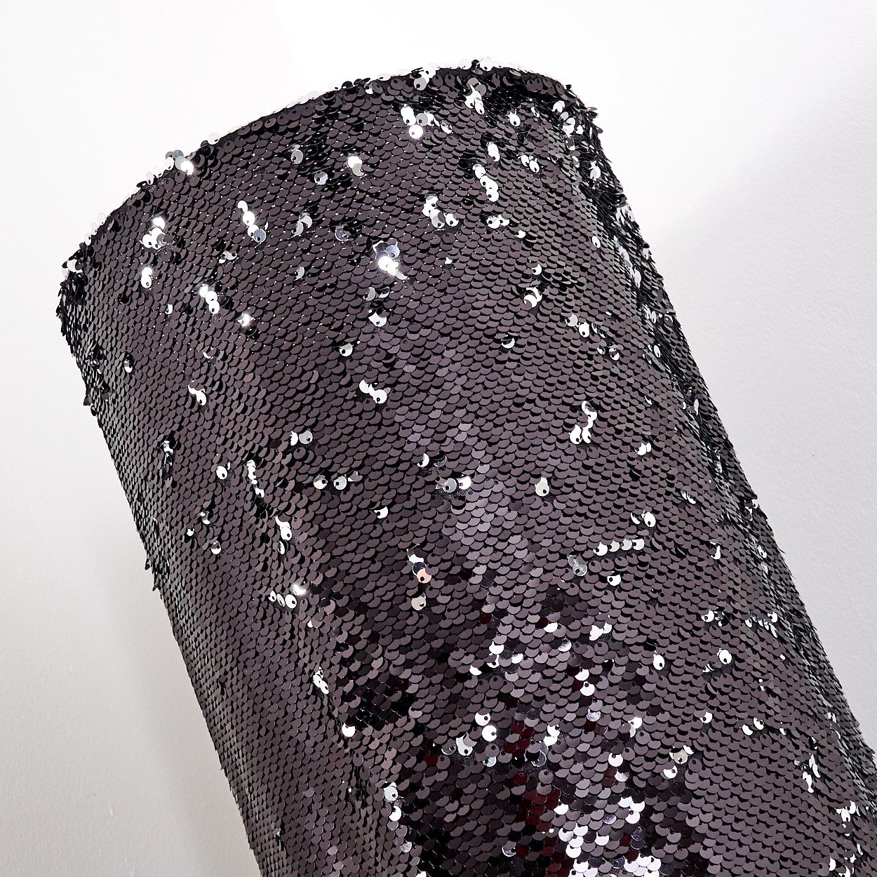 Stehleuchte gewendet des Schirms Pailetten aus Schwarz-Silber, ohne »Casaso« hofstein Pailletten Stehlampe E27, können Leuchtmittel, in