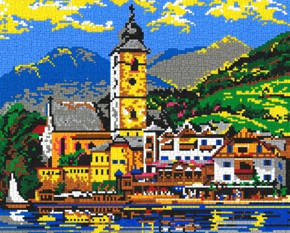 Stick it Steckpuzzle Am Wolfgangsee, 8500 Puzzleteile, Bildgröße: 66 x 53 cm