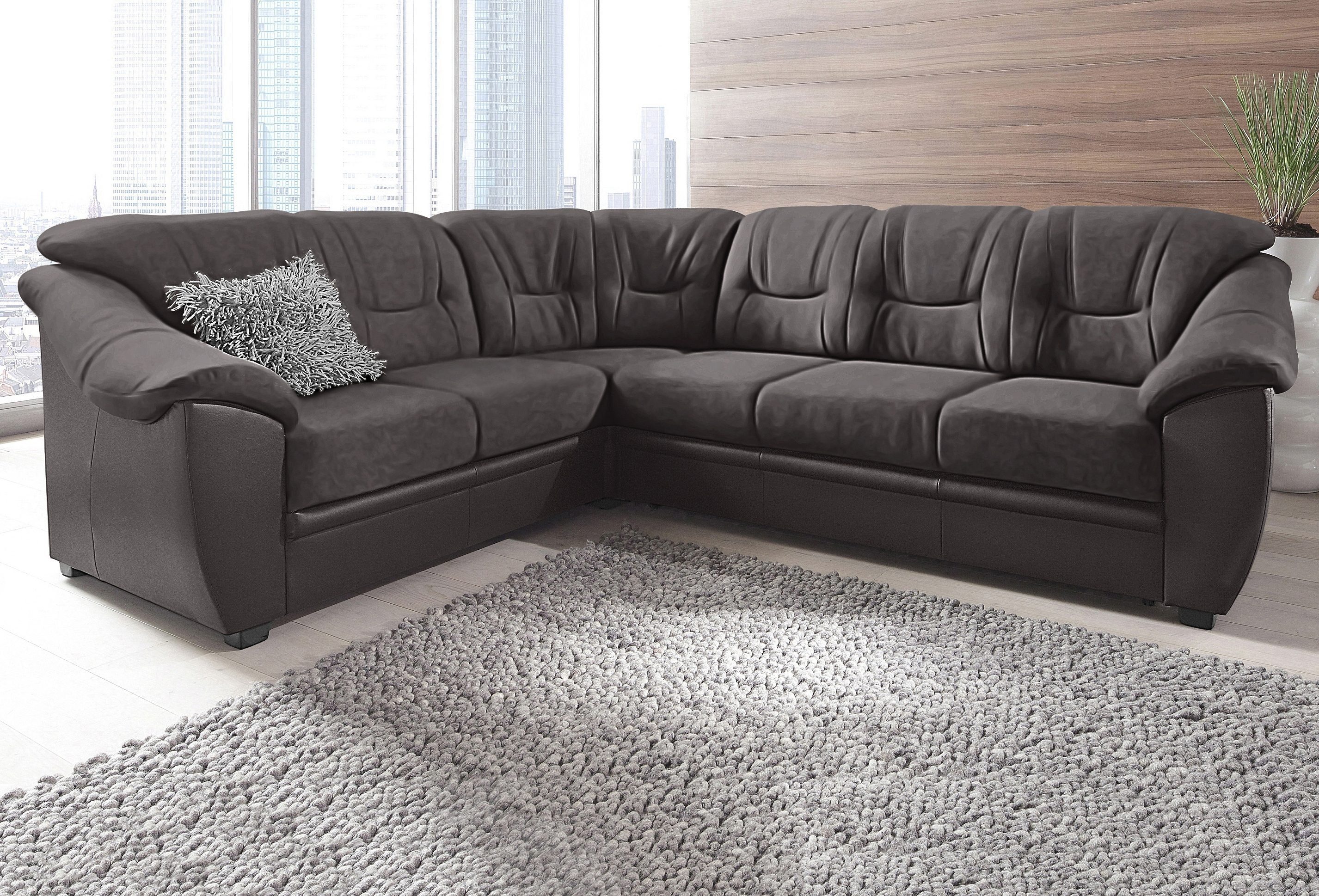 sit&more Ecksofa Savona, optional Bettfunktion, Federkern
