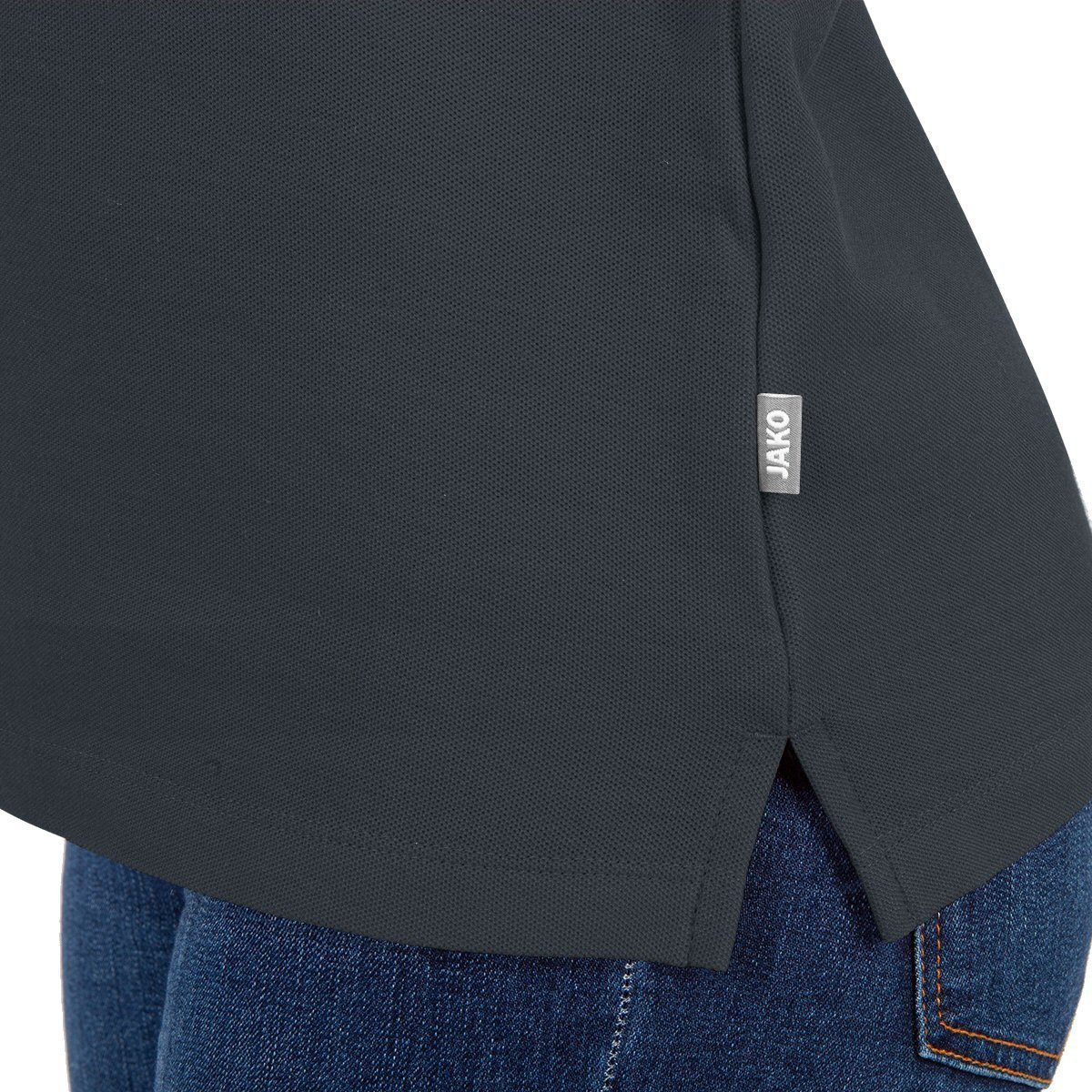 Jako Poloshirt Organic Pique (Bio-Baumwolle, 200g/m2) anthrazit/grau Damen