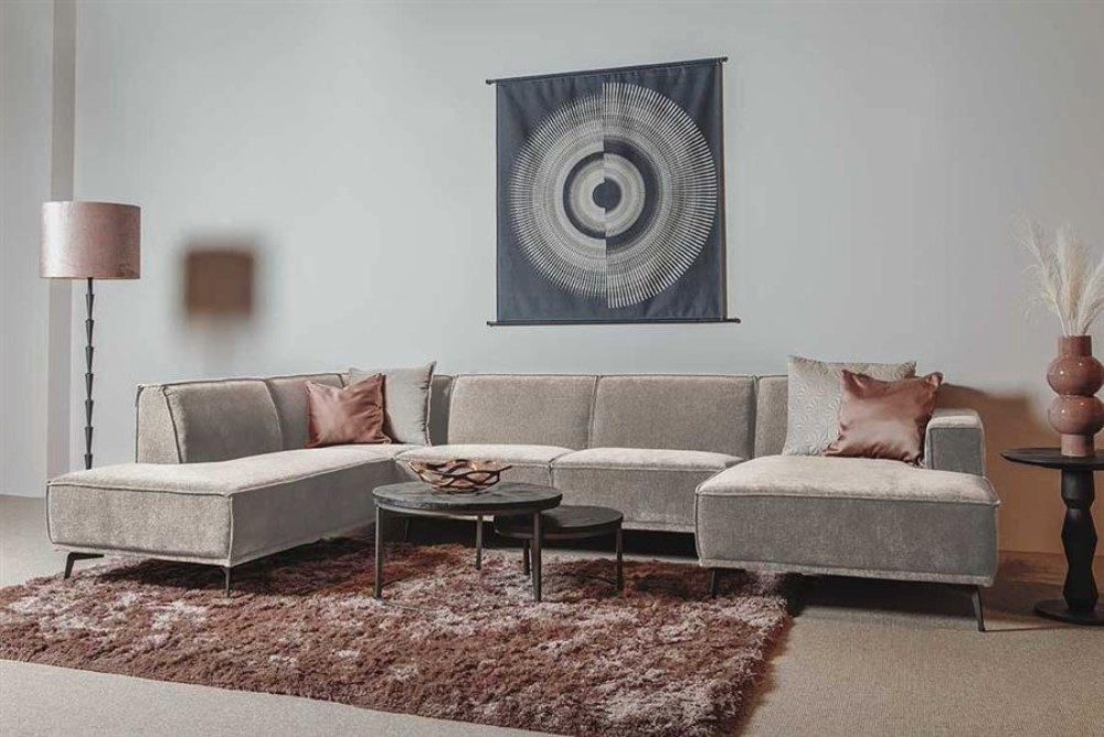 Wohnpalast Big-Sofa Leeds Loungesofa 350cm Ottomane R oder L - Ecksofa - Sofa