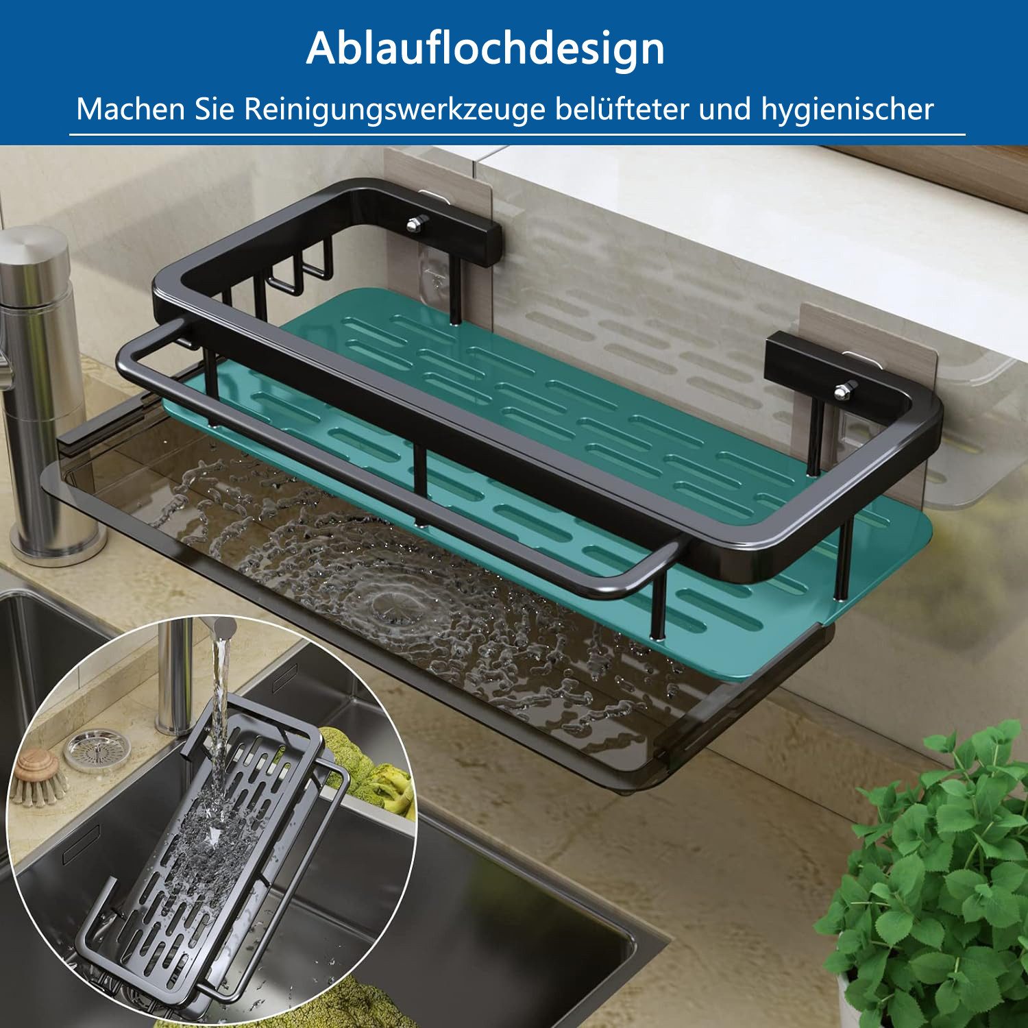 Coonoor Küchenorganizer-Set Rostfrei Spülbecken Handtuch Organizer, günstig online kaufen