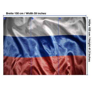 wandmotiv24 Fototapete Wehende Russische Flagge, glatt, Wandtapete, Motivtapete, matt, Vliestapete