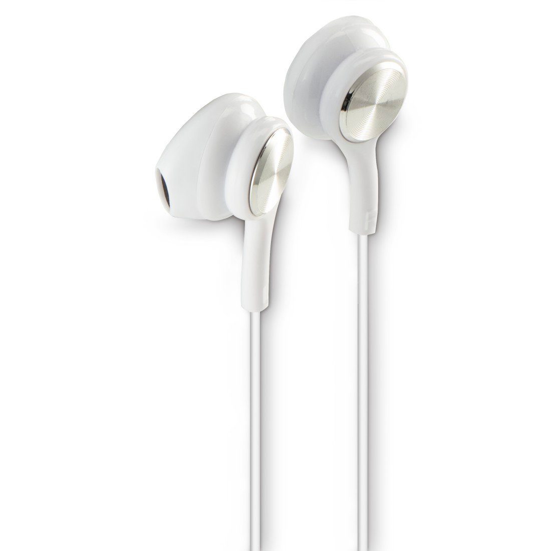Hama Telefonfunktion, weiß USB-C, Stereo Earbuds m In-Ear-Kopfhörer Google Mikrofon, (Sprachsteuerung, Kopfhörer 1,2 Assistant) mit