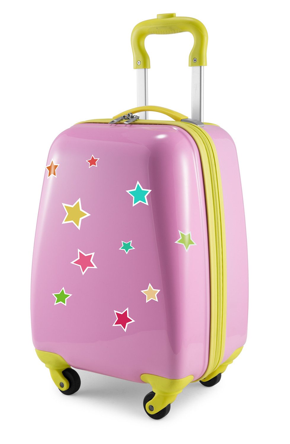 Hauptstadtkoffer Handgepäckkoffer For Kids, 4 Rollen, Kinderkoffer Kindertrolley Koffer Sterne