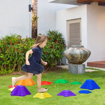 Outsunny Stapelspielzeug Balance-Steine, stapelbar, rutschfest, belastbar bis 80 kg