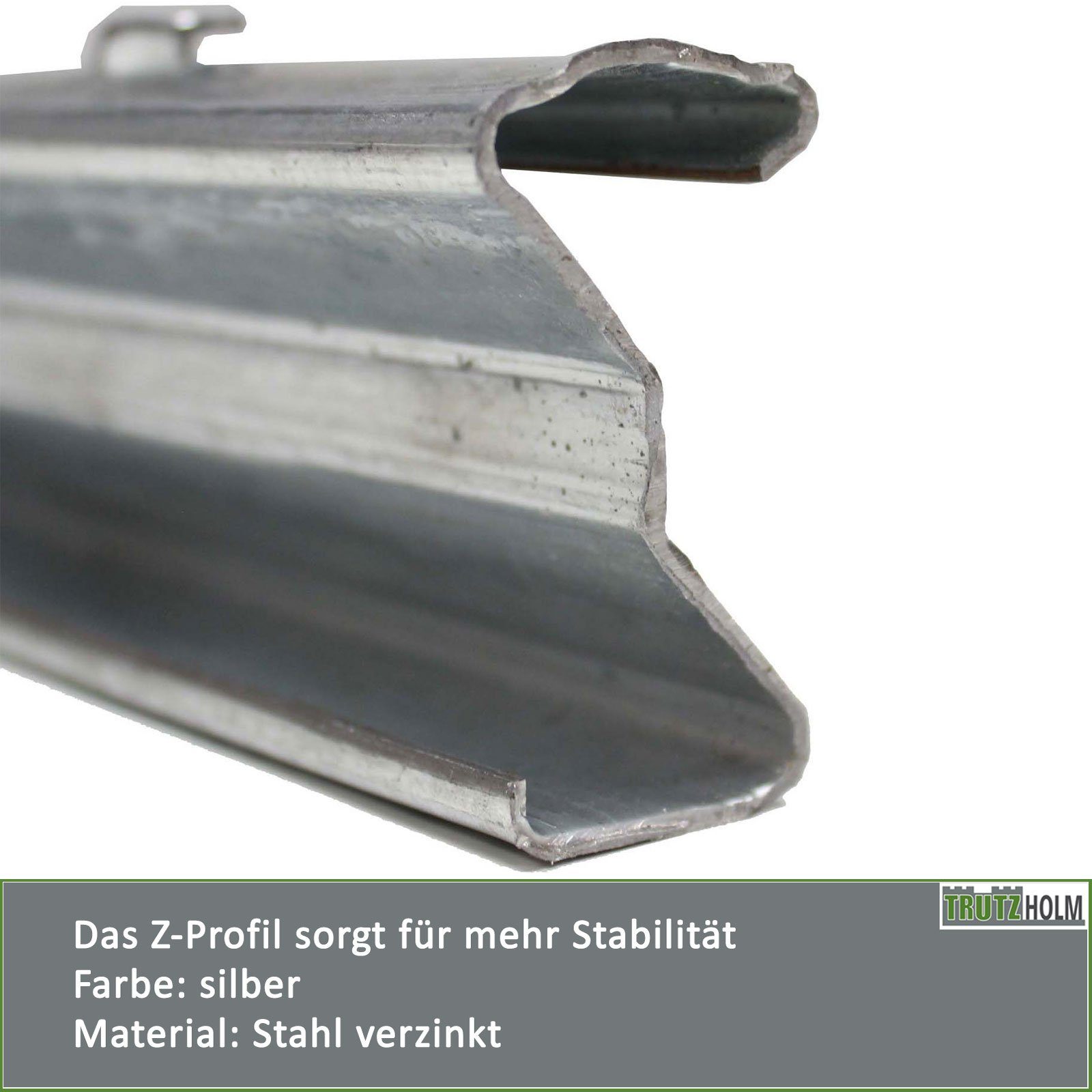 TRUTZHOLM Zaunpfosten Z-Profil Zaunpfosten 215 cm günstig online kaufen