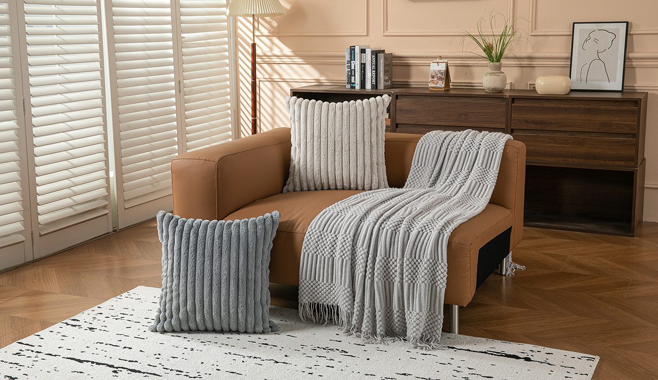 OTTO home Dekokissen Milara Premium, flauschige Kissenhülle, unifarben, sehr weich, hochwertig 350g/m² – Bild 4 von 4