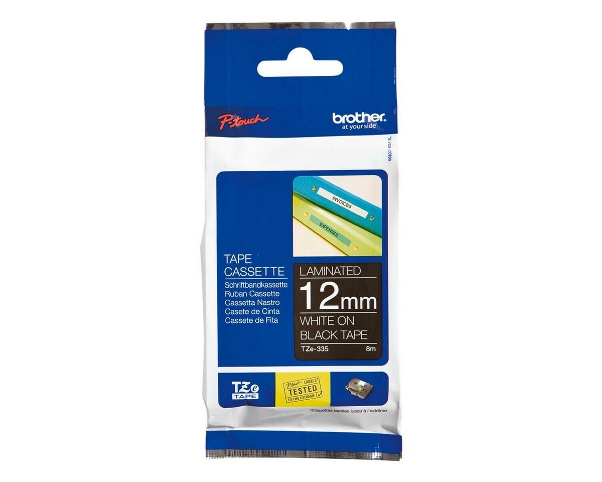 Thumbnail - Brother Beschriftungsband TZe, 12 mm x 8 m, 12,00 mm x 8,00 m, laminiert