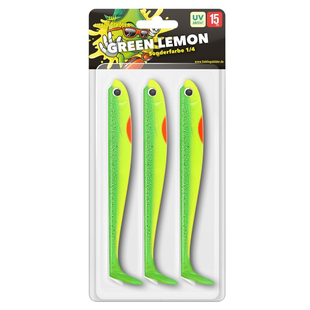Kunstköder Lieblingsköder 15cm - 3 Gummifische