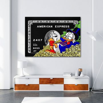 ArtMind XXL-Wandbild Dagobert - American Express, Premium Wandbilder als Poster & gerahmte Leinwand in 4 Größen, Wall Art, Bild, Canva