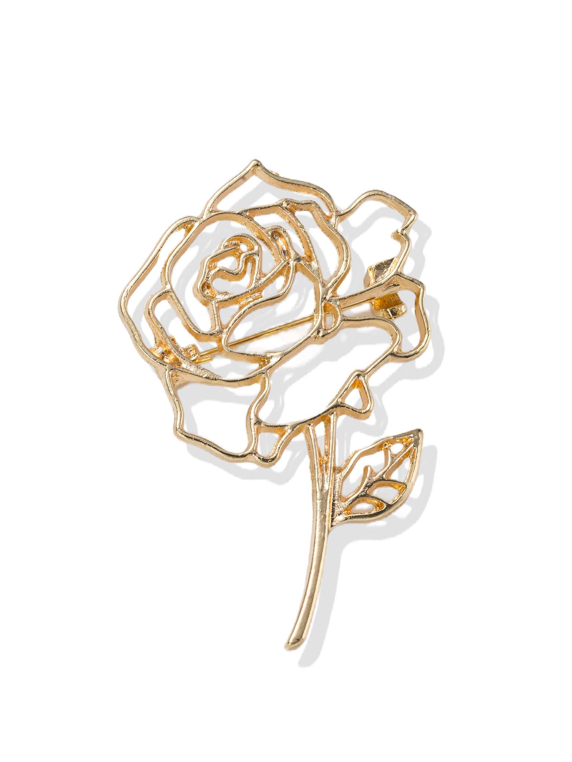 Aniston JEWELRY & WATCHES Brosche Schmuck Geschenk Messing Ansteckschmuck Rose