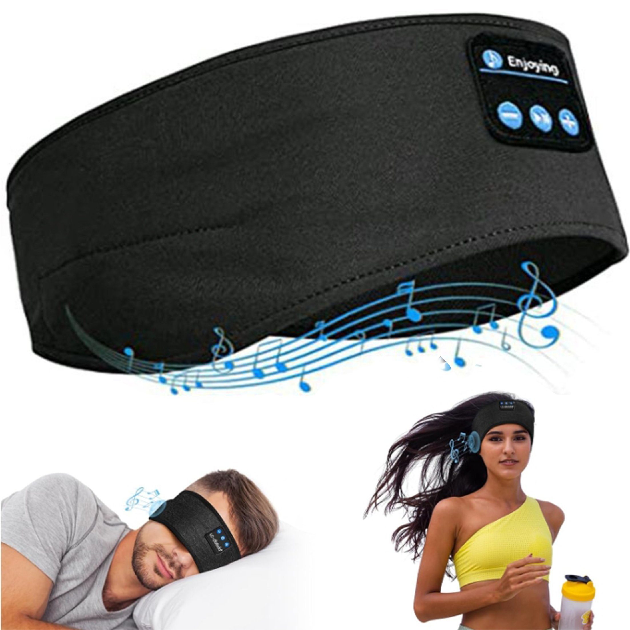Diida Multifunktionales Schlaf-Headset,Sport-Stirnband,All-in-One-Augenmaske Bluetooth-Kopfhörer (Sport-Schlaf-Kopfhörer,abnehmbar und waschbar)