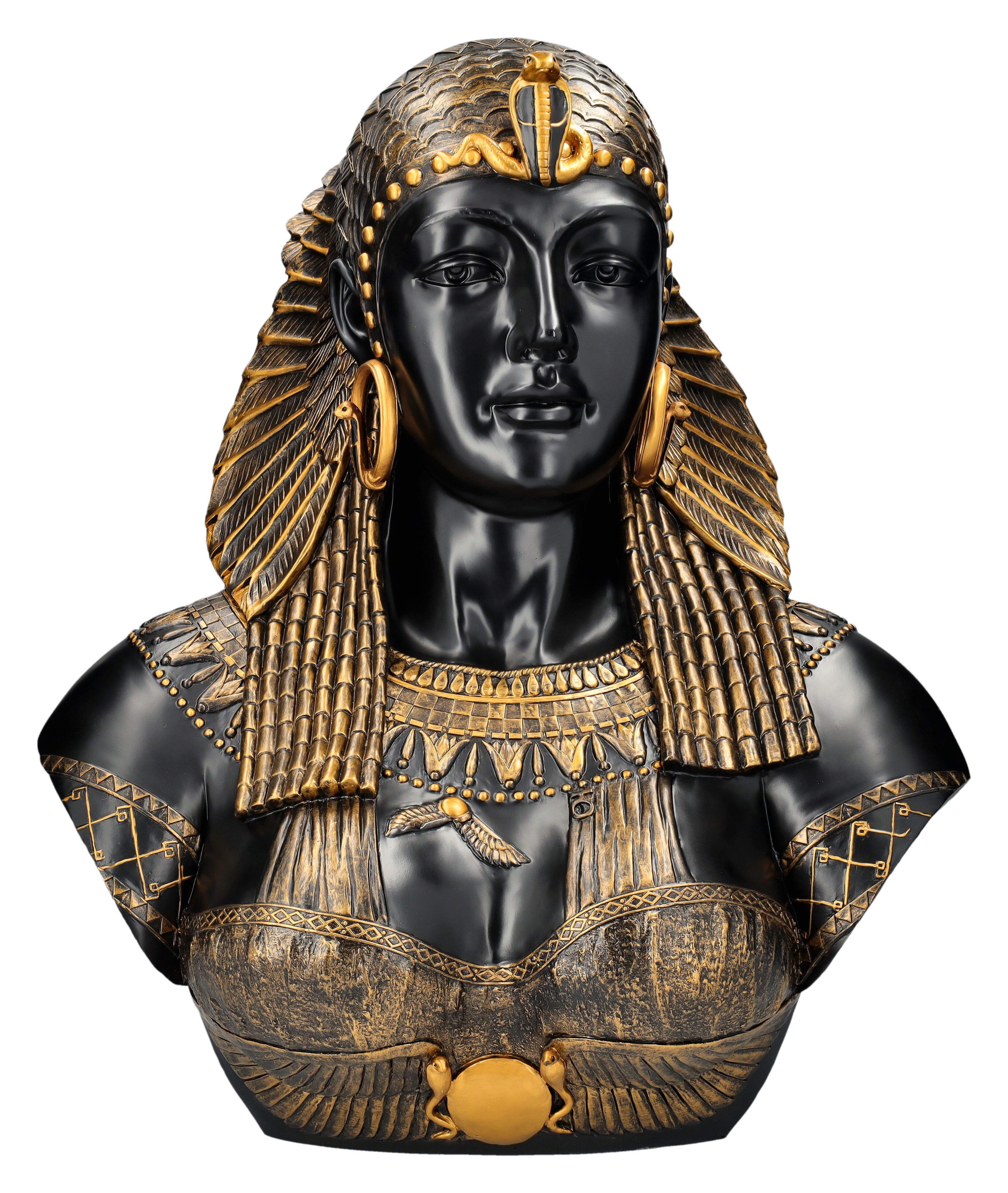Figuren Shop GmbH Dekofigur Kleopatra Büste XL - Königin von Ägypten - Mythologie Königin Dekorati