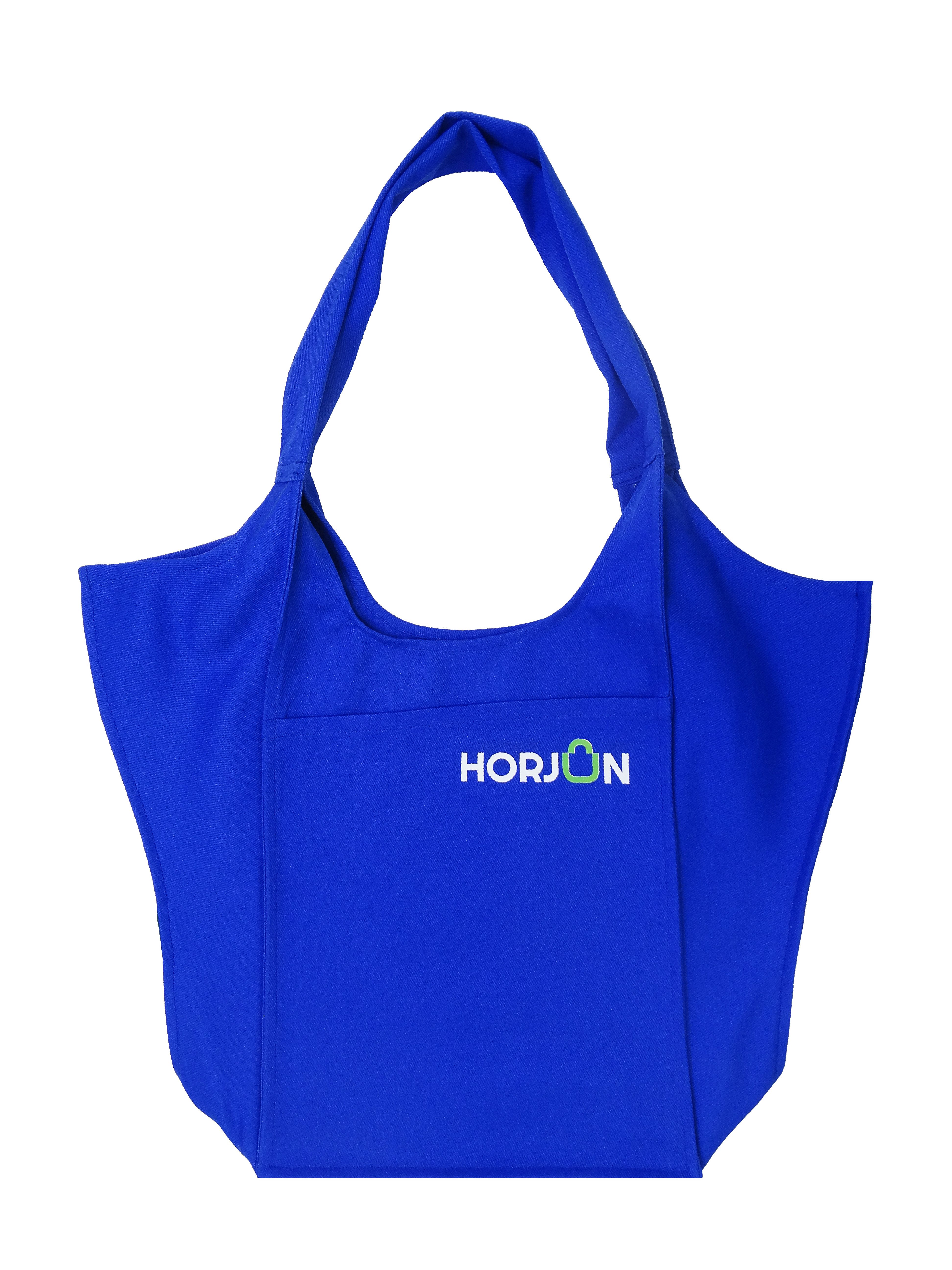 Horjun Tragetasche HORJUN Tragetasche Beuteltaschen, Baumwolltaschen Gabardine Stoff Blau