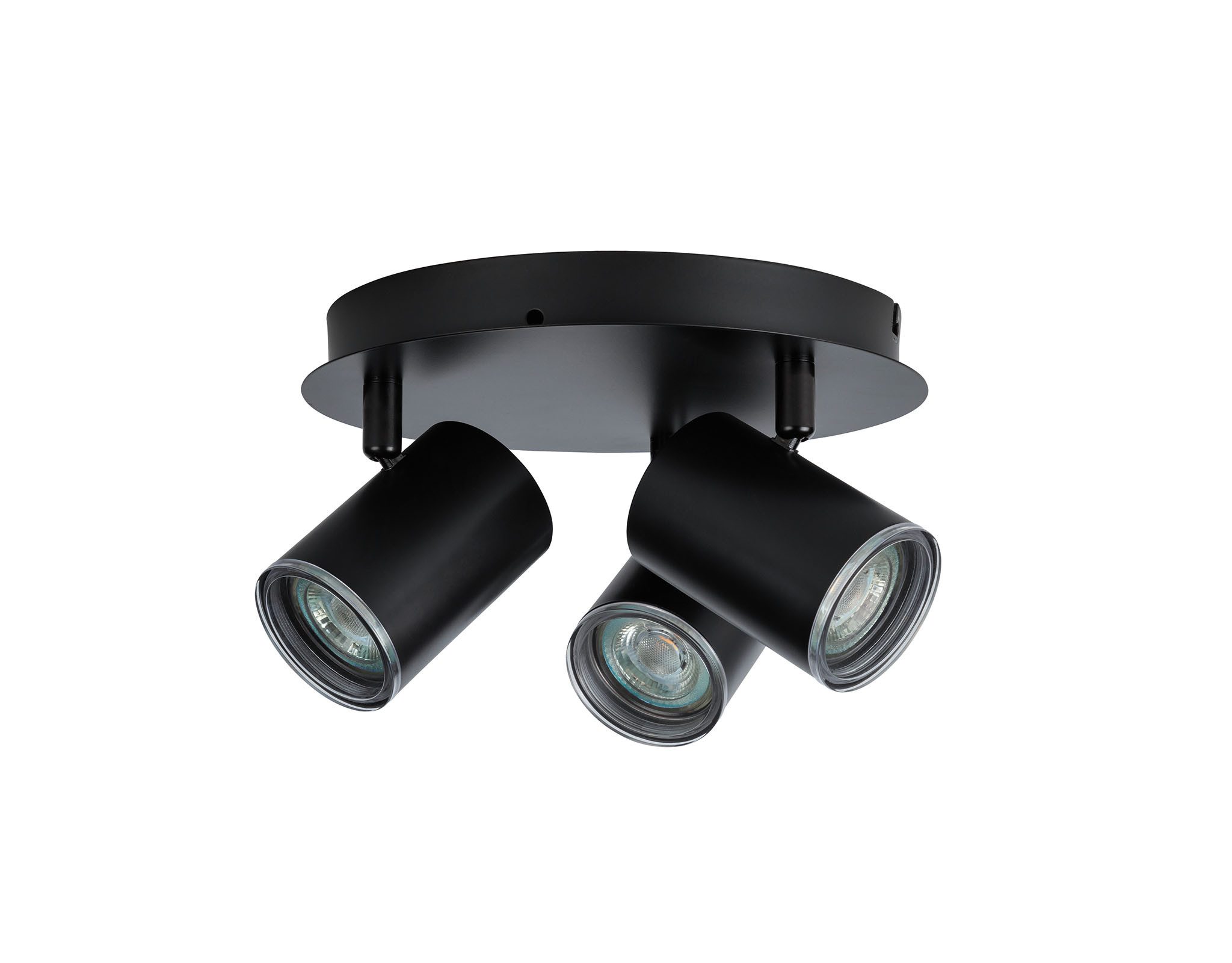 Livarno home Deckenleuchten LED-Badleuchte IP44 3flammig schwarz Deckenleuchte Lampe Bad, LED wechselbar, warmweiß