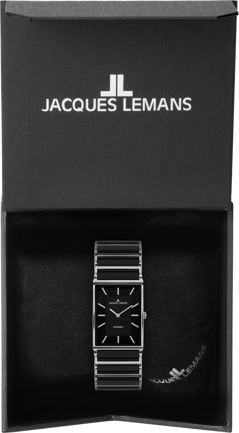 Jacques Lemans Keramikuhr Unisex Armbanduhr York I Edelstahl/High-Tech-Ceramic