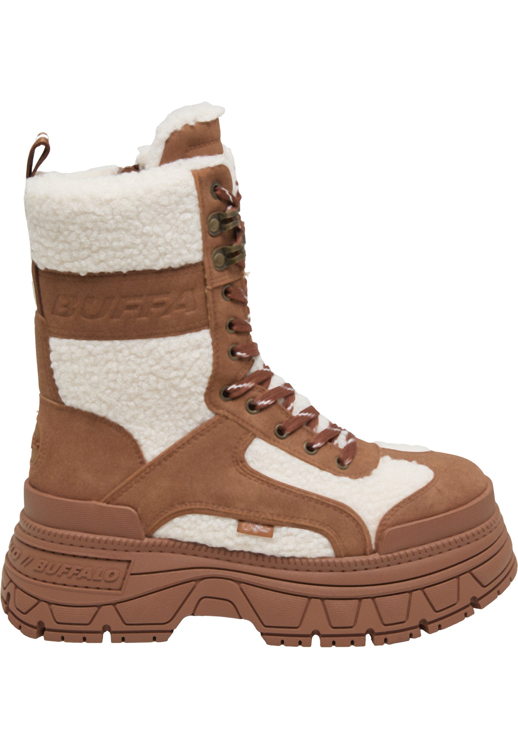Buffalo Buffalo FUSION COM HI WARM - VEGAN NUBUCK/FUR Stiefel