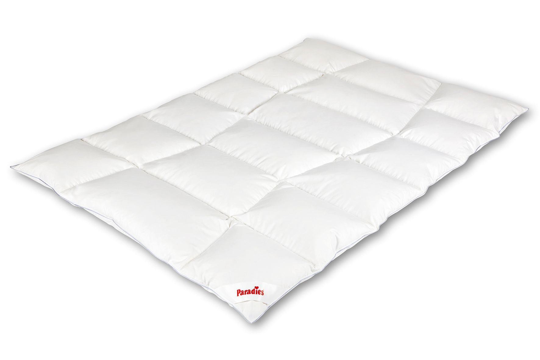 Paradies Microfaserbettdecke Paradies Winterbett GALIA 90 WINTERWARM BL 135x200 cm weiß Bettdecke