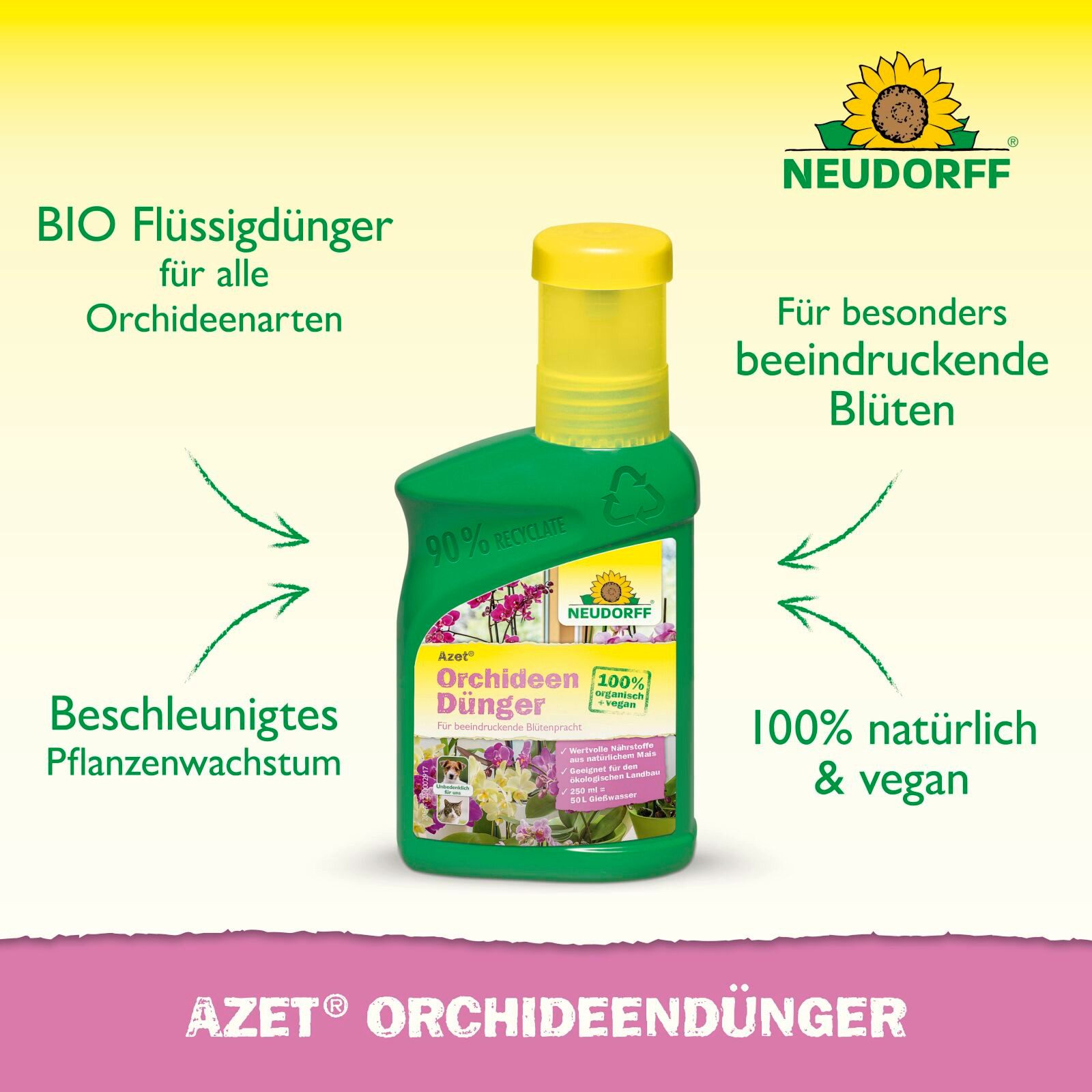 Neudorff Pflanzendünger Azet OrchideenDünger 250 ml