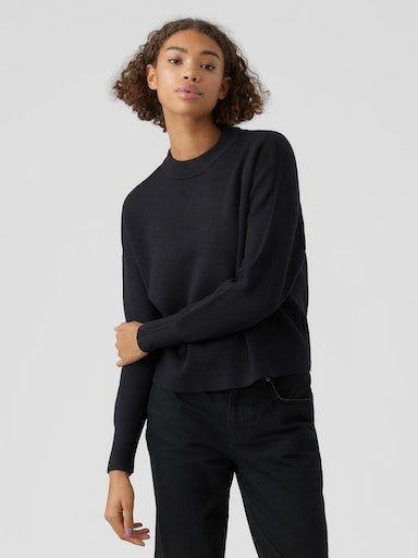 Vero Moda VMNANCY FUNNELNECK NOOS - Pletené šaty - winetasting/bordeaux Vero Moda VMNANCY FUNNELNECK NOOS - Pletené šaty - winetasting/bordeaux