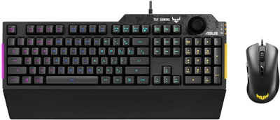 Asus TUF Gaming Combo K1 & M3 Tastatur- und Maus-Set, Dynamische RGB-Beleuchtung für immersives Gaming-Erlebnis