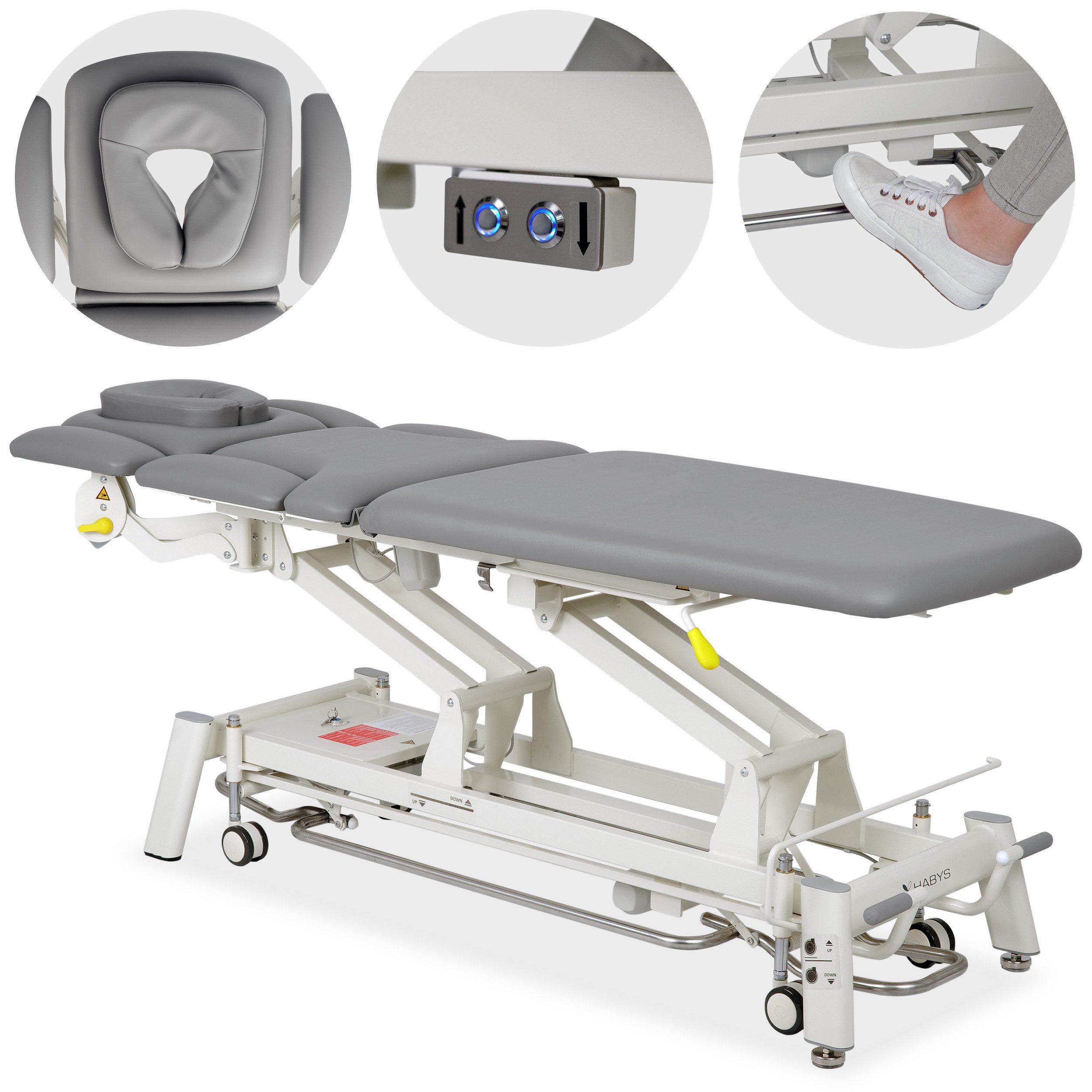 Habys Massageliege Proxima X7 Elektrische Behandlungsliege Therapieliege Kosmetikliege