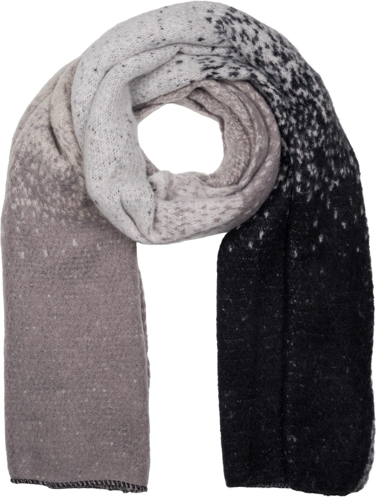 StyleBREAKER Damen Schal Mit Farbverlauf & Metallic – Großes Leichtes Tuch Mit Fransen (184x89 Cm)