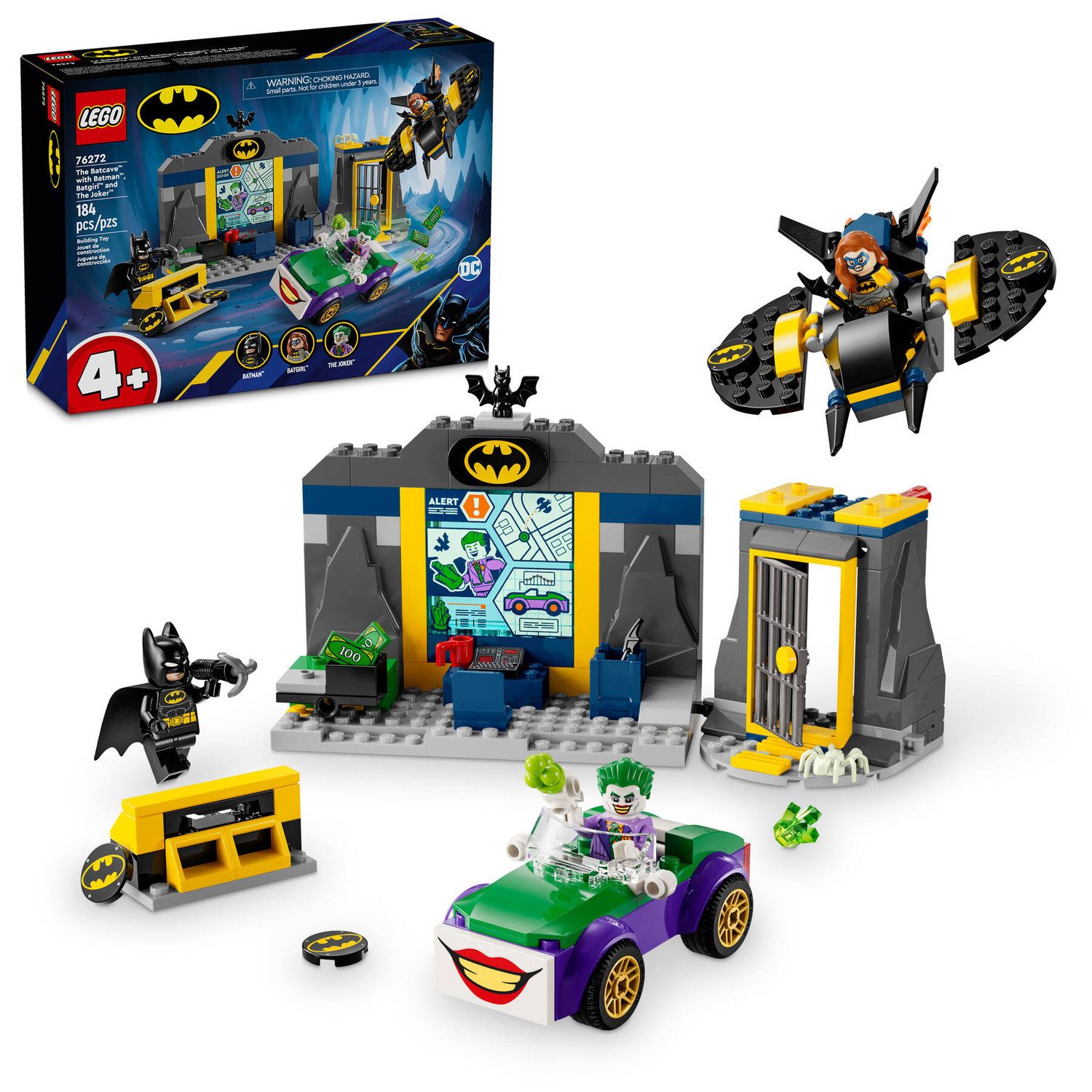 LEGO® Batman 76272 Bathöhle mit Batman™, Batgirl™ und Joker™ Spielbausteine günstig online kaufen