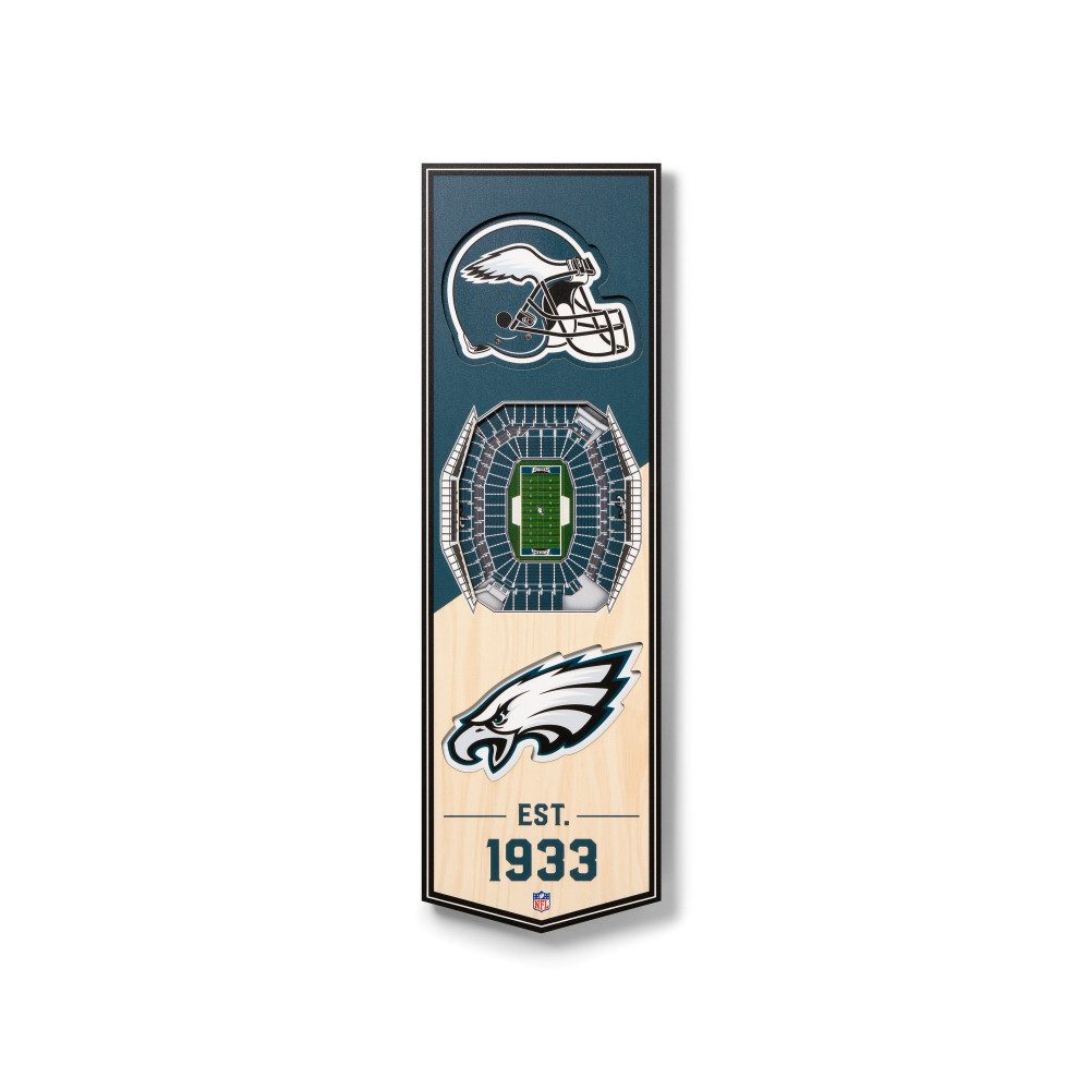 Philadelphia Eagles Wanddekoobjekt Philadelphia Eagles 3D Stadium Banner