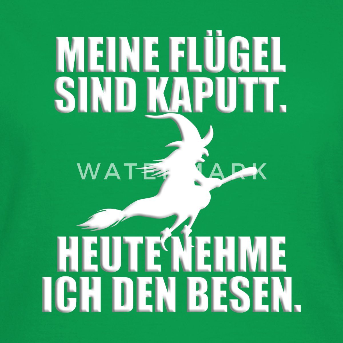 Spreadshirt T-Shirt Hexe Mit Besen Lustiger günstig online kaufen