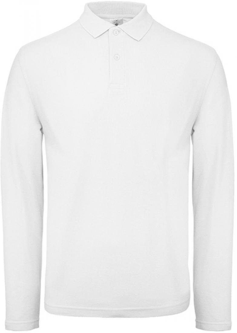 B&C Langarm-Poloshirt Herren Long Sleeve Polo ID.001 / 100 % Baumwollpiqué günstig online kaufen