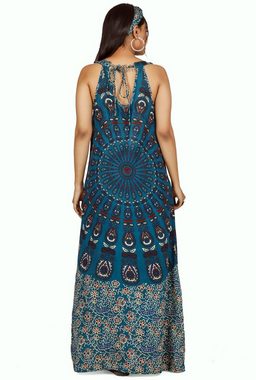 Guru-Shop Midikleid Langes Boho Sommerkleid, indisches Maxikleid -.. alternative Bekleidung