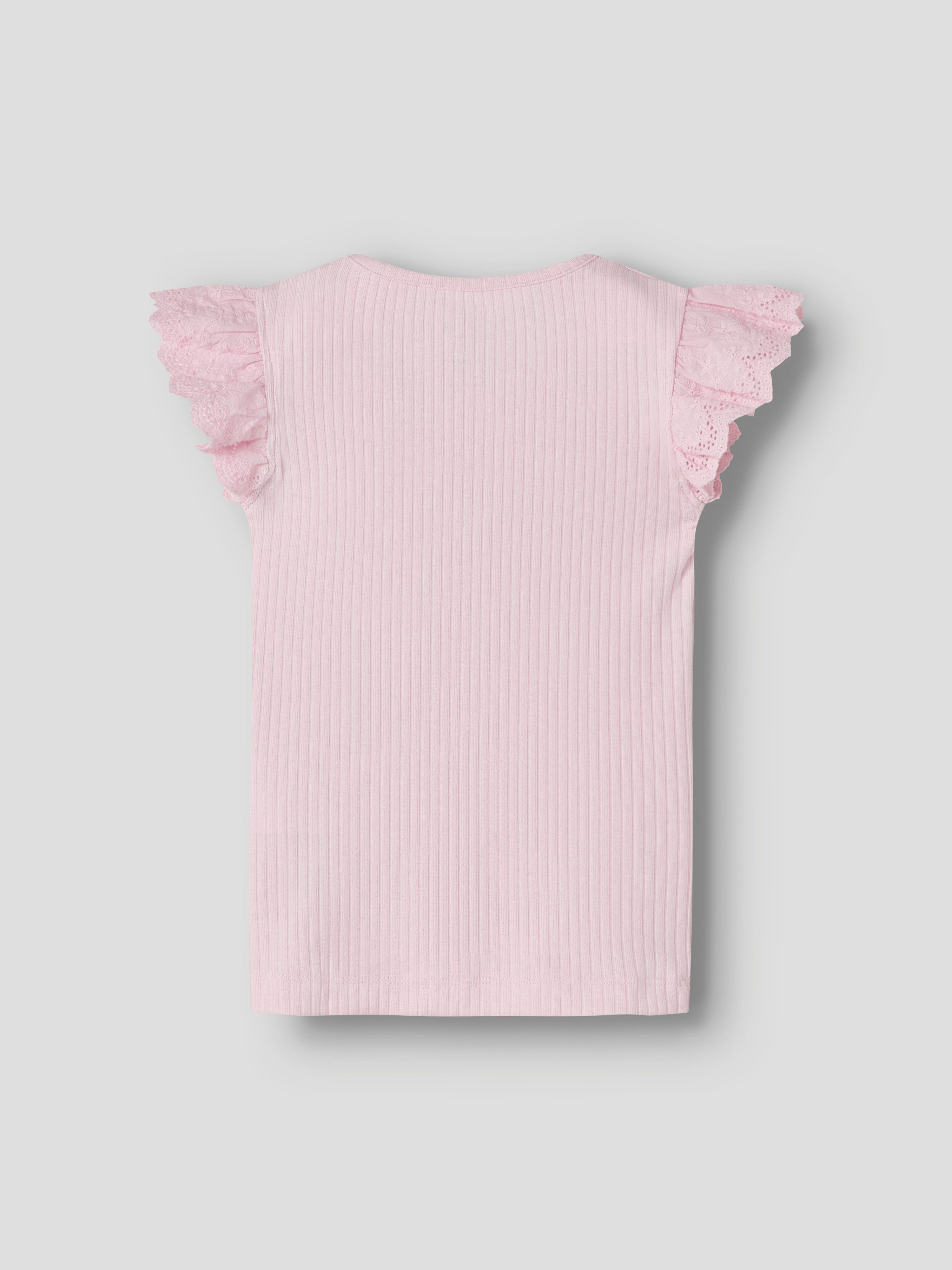 Name It T-Shirt NMFHAVELLE CAP SL TOP Baumwollmischung, normal geschnitten – Bild 3 von 4