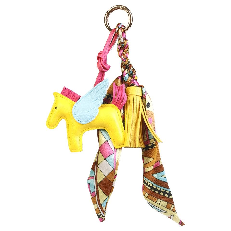 Capelli New York Taschenanhänger mit Pferd, Tuch und Quaste