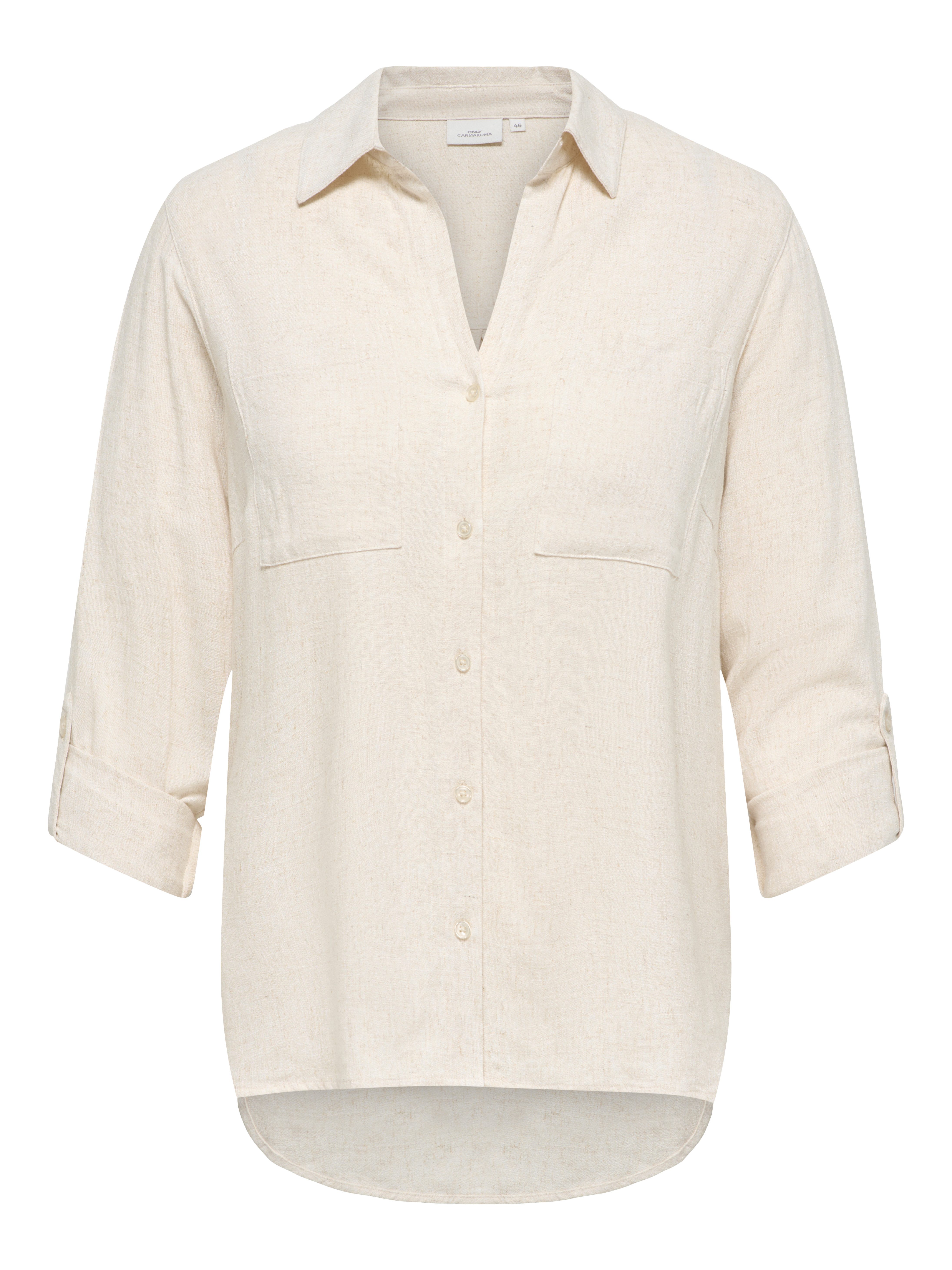 ONLY CARMAKOMA Hemdbluse CARSIESTA YASMIN LS LI BL SHIRT PNT NOOS