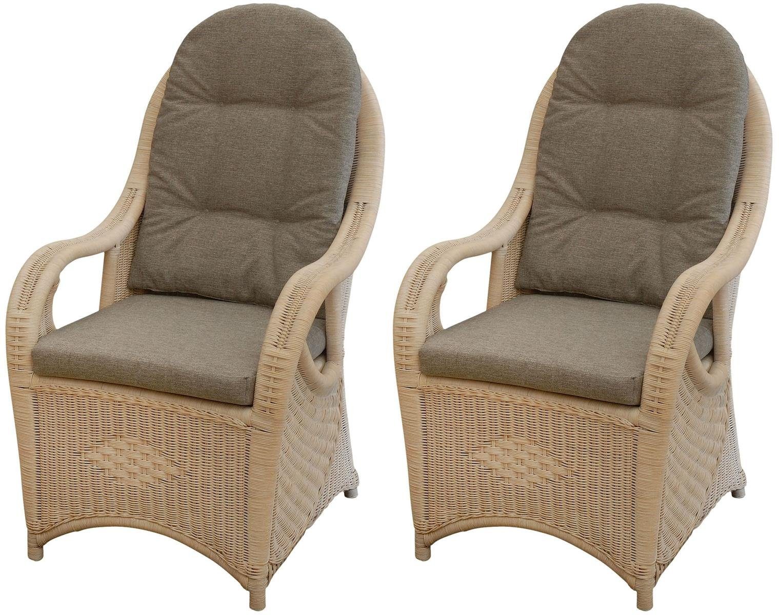 Krines Home Relaxsessel »Set/2 Eleganter Hochlehnsessel mit extra hoher