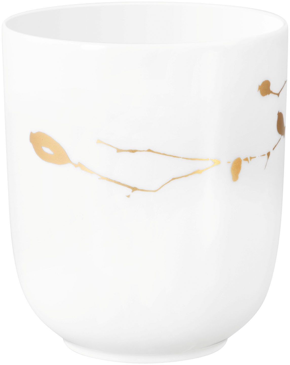 Seltmann Weiden Becher Liberty - Golden Rose Hip, 1-tlg., Porzellan, Becher mit Henkel 0,40 l