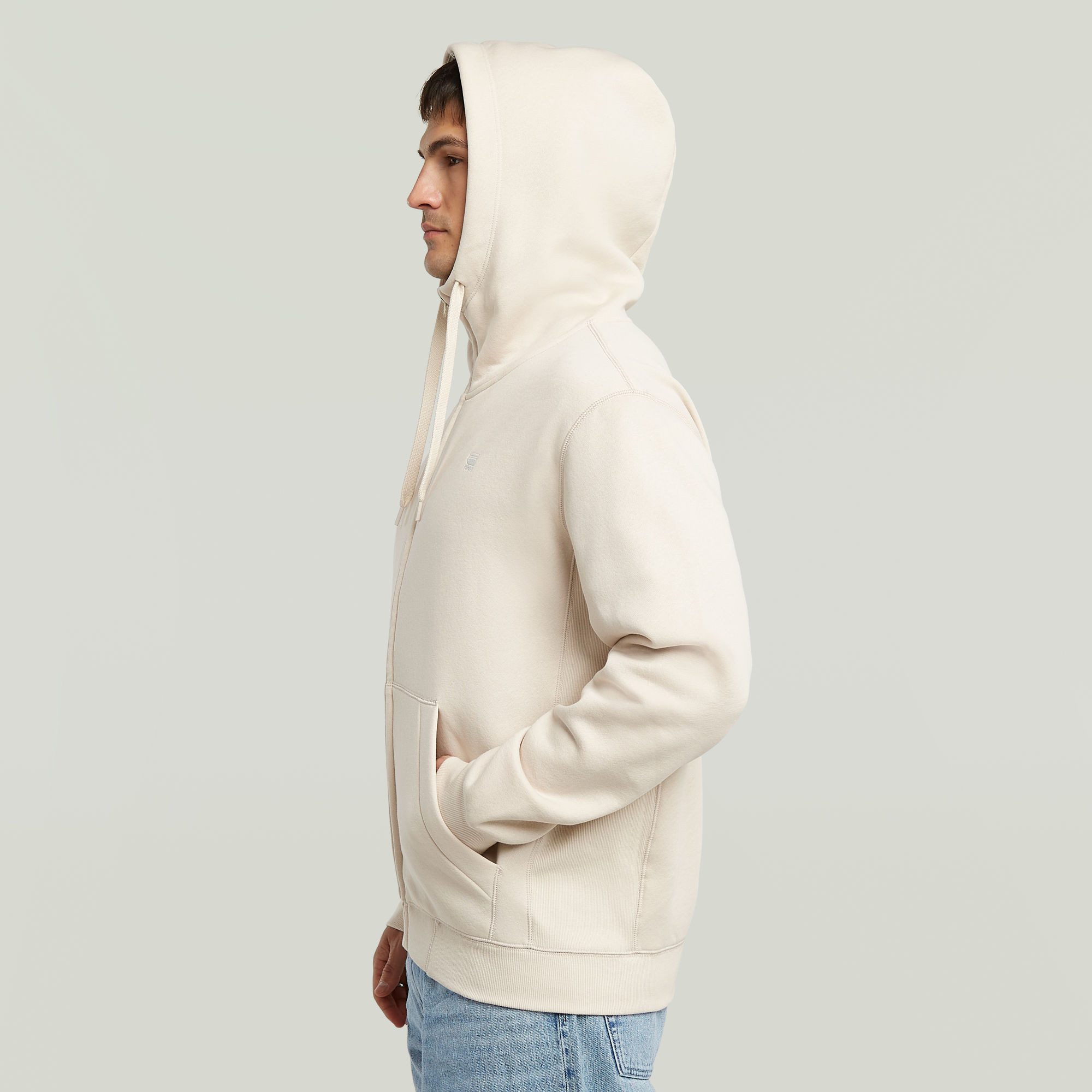 G-STAR Kapuzensweatjacke Premium Basic Hooded Zip Sweater – Bild 3 von 5