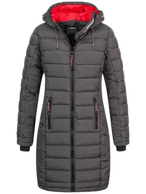 Geographical Norway Steppjacke Damen Winter Jacke Stepp Mantel Lange Steppjacke Winter Parka Outdoor