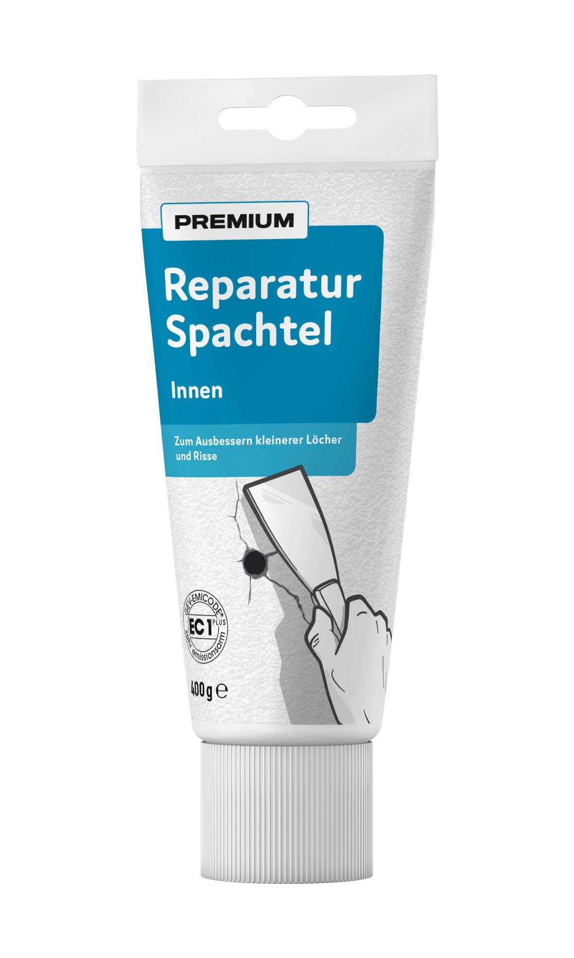 Wilckens Farben Spachtelmasse, Reparatur Spachtel Innen, weiß, 400 g