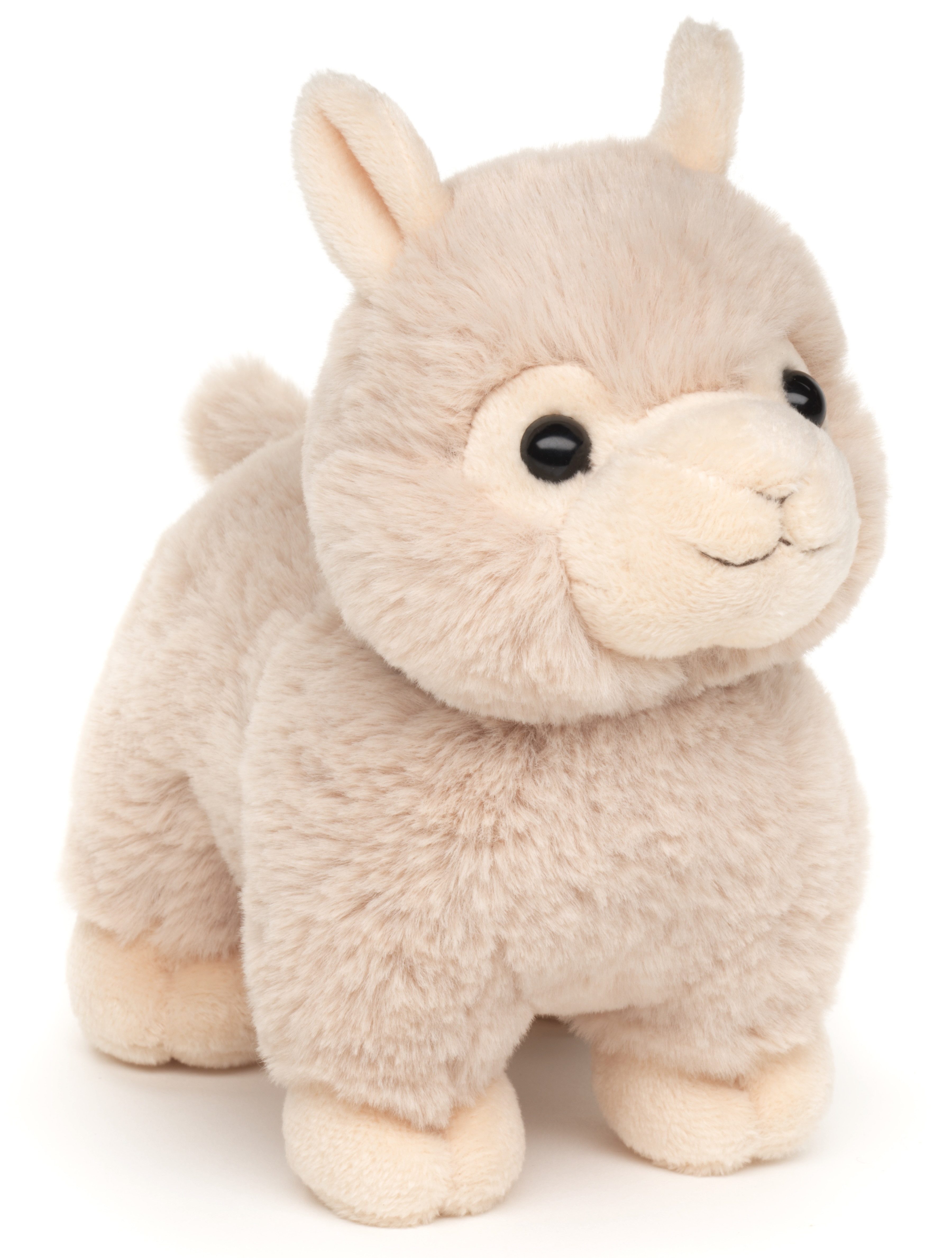 Uni-Toys Kuscheltier Alpaka, stehend - 18 cm (Länge) - Plüsch-Lama - Plüschtier, zu 100 % recyceltes Füllmaterial