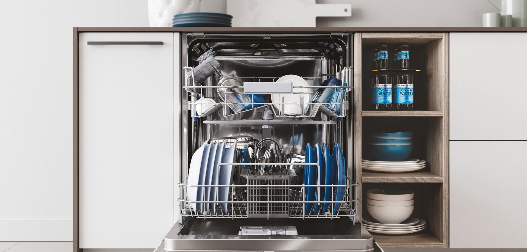 Privileg Unterbaugeschirrspüler P0U ECO 2D541 S, 14 Maßgedecke, Fast&Clean 28 Min. – das effektive Reinigungsprogramm unter 28 Minuten – Bild 4 von 5